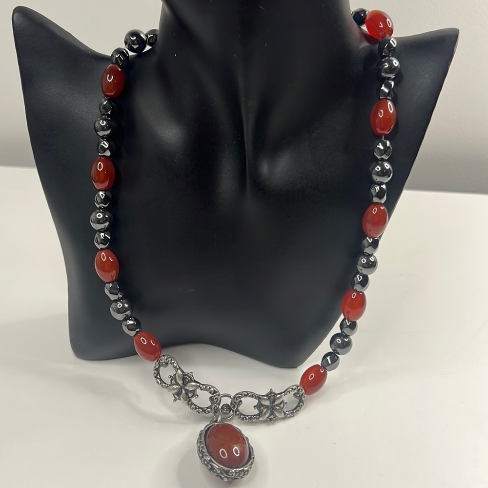 Vintage Gemstone Statement Necklace